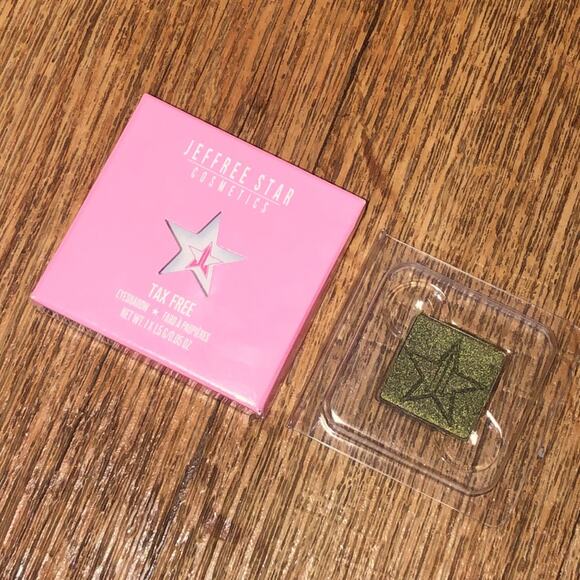 Jeffree Star Artistry Single in Tax Free Shade Gold Shimmer Metallic Eyeshadow - Picture 1 of 5
